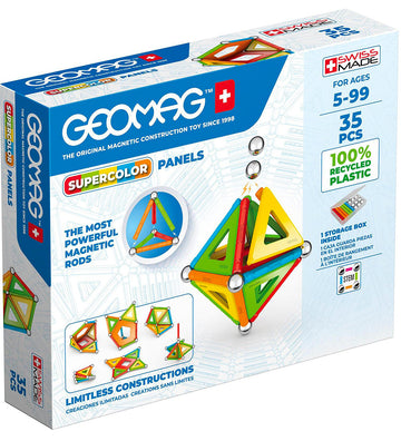 Geomag Magneetset - Supercolor Panels Recycled - 35 Onderdelen - Geomag - OneSize - Magnetisch speelgoed