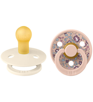 BIBS X Liberty Colour Fopspenen - 2-pack - Maat 1 - Rond -Eloise - BIBS - 0-6 mnd - Fopspenen