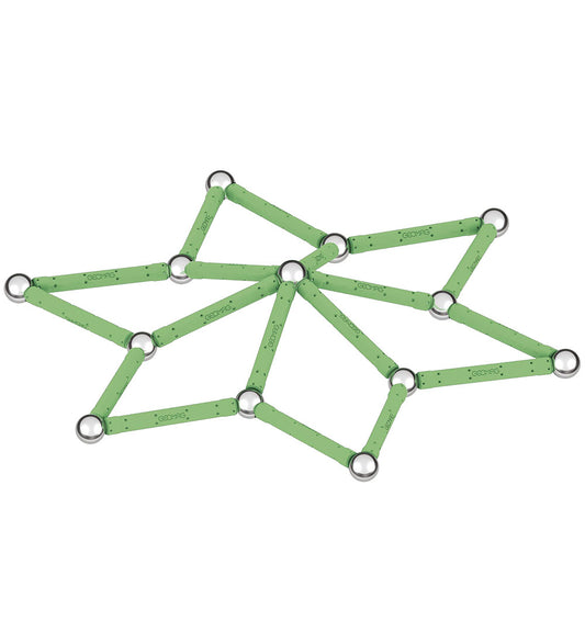 Geomag Magneetset - Glow Gerecycled - 42 Onderdelen - Geomag - OneSize - Magnetisch speelgoed