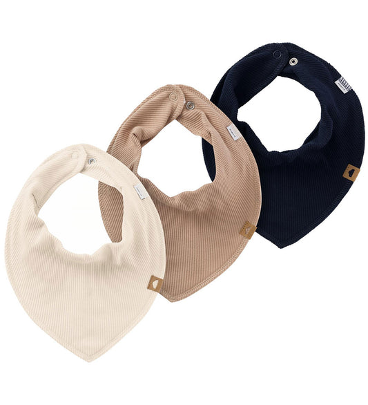 Name It Babyslabbetje - Noos - NbnYvetti - 3-pack - Dark Sapphir - Name It - OneSize - Kwijlsjaaltjes