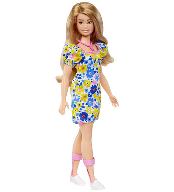Barbie Pop - 30 cm - Fashionista Floral - Down Syndroom - Barbie - OneSize - Poppen