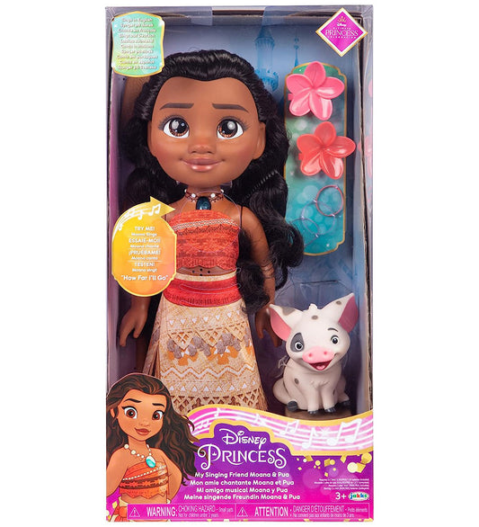 Disney Princess Pop m. Geluid - 38 cm - Vaiana - Disney Princess - OneSize - Poppen
