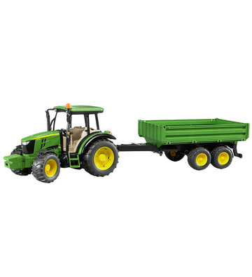 Bruder Werkmachine - John Deere 5115M m. Aanhangwagen - 02108 - Bruder - OneSize - Tractors