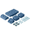 MODU Explorer Set - 20 Onderdelen - 55x40x20 cm - Deep Blue/Sky  - MODU - OneSize - Motoriek speelgoed
