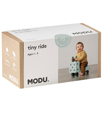 MODU Loopwagen - Tiny Ride - 10 Onderdelen - 40x20x36 cm - Ocean - MODU - OneSize - Loopwagens