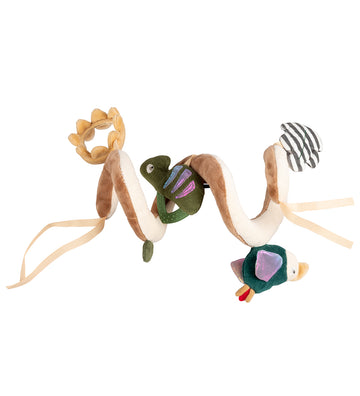 Sebra Activiteiten Spiraal - Fluweel - Wildlife - Sebra - OneSize - Activiteitenspeelgoed