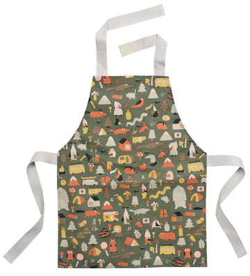 Petit Jour Paris Schort - Coated - Army Groen m. Fantasie - Petit Jour Paris - OneSize - Schorten