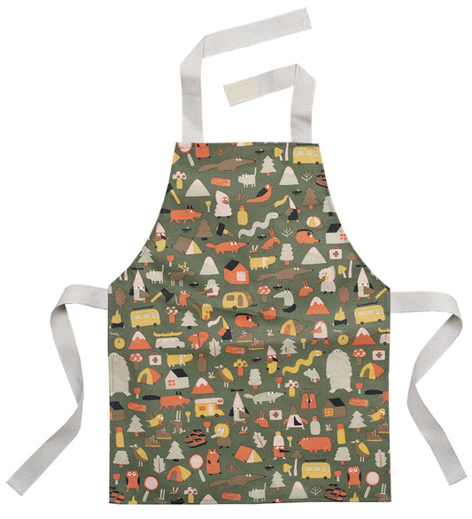 Petit Jour Paris Schort - Coated - Army Groen m. Fantasie - Petit Jour Paris - OneSize - Schorten