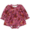 Müsli Body met Rok l/s - Bloomy - Boysenberry/Fig/Berry Ed - Müsli - 2 jaar (92) - Rompers Lange Mouw