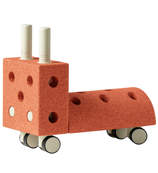 MODU Loopwagen - Tiny Ride - 10 Onderdelen - Burnt Orange/Dusty  - MODU - OneSize - Loopwagens