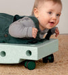 MODU 4x Swirly Wheels - 4-pack - Dusty Green - MODU - OneSize - Motoriek speelgoed