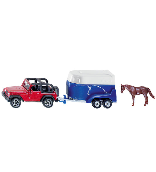 Siku Auto - Jeep m. Paardentrailer - Siku - OneSize - Auto´s