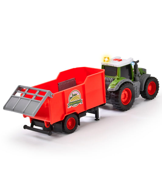 Dickie Toys Trekker m. Aanhanger - Fendt Farm Aanhanger - Licht/ - Dickie Toys - OneSize - Tractors