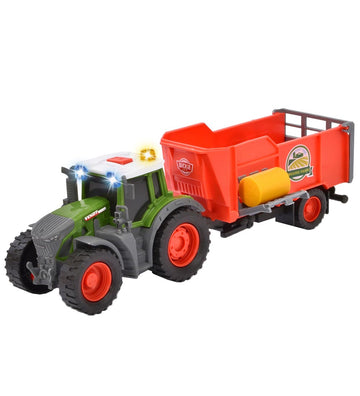 Dickie Toys Trekker m. Aanhanger - Fendt Farm Aanhanger - Licht/ - Dickie Toys - OneSize - Tractors