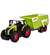 Dickie Toys Trekker - CLAAS Trekker m. Aanhangwagen - Licht/Gelu - Dickie Toys - OneSize - Tractors