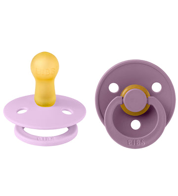 BIBS Colour Fopspenen - 2-pack - Maat 2 - Rond - Violet Sky/Mau - BIBS - OneSize - Fopspenen