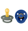 BIBS Colour Fopspenen - 2-pack - Maat 2 - Rond - Den/Korenbloem - BIBS - OneSize - Fopspenen