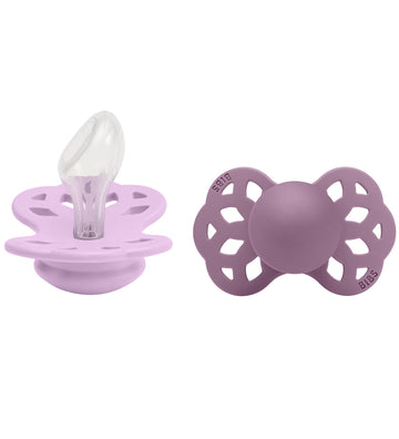 BIBS Infinity Fopspenen - 2-pack - Maat 2 - Anatomisch - Violet  - BIBS - OneSize - Fopspenen