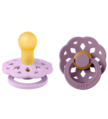 BIBS Bohemen Fopspenen - 2-pack - Maat 1 - Rond - Violet Sky/Mau - BIBS - OneSize - Fopspenen
