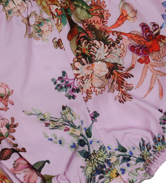 Christina Rohde Babyshort - Paars m. Bloemen - Christina Rohde - 1 jaar (80) - Babyshorts