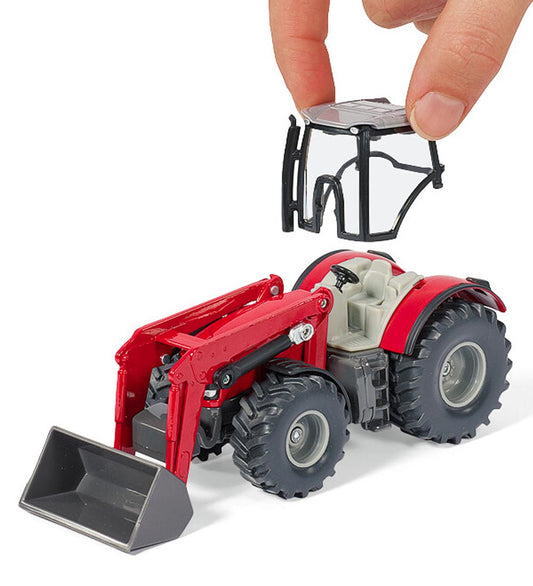 Siku Voorlader - Massey Ferguson - 1:50 - Rood - Siku - OneSize - Tractors