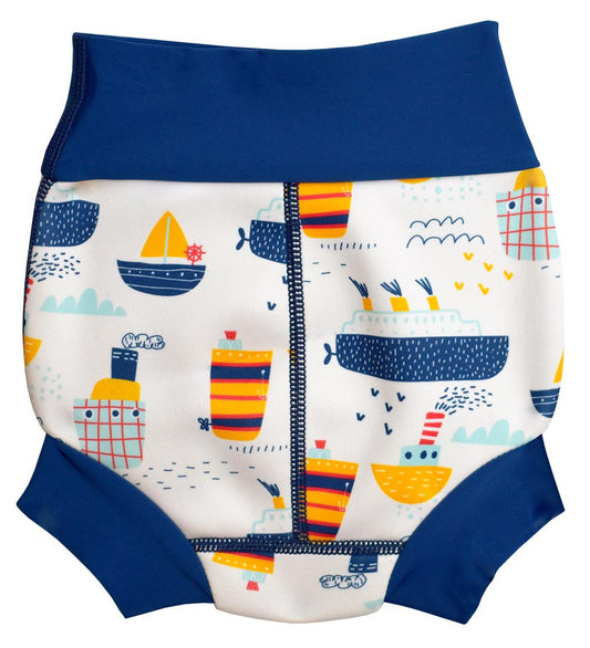 Splash About Zwemluier - Happy Nappy Duo - Sleepboot Boats - Splash About - 2-3 jaar (92-98) - Zwemluiers