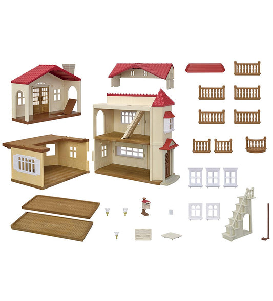 Sylvanian Families - Red Roof Country Home - Geheim bij... - 570 - Sylvanian Families - OneSize - Poppenhuizen