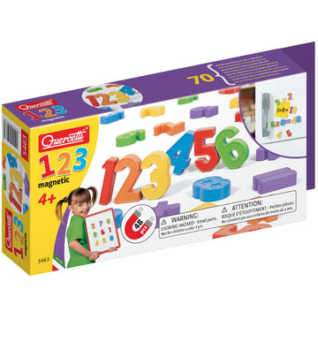Quercetti Magnetisch Nummers en Wiskunde - 123 - 48 Onderdelen - - Quercetti - OneSize - Magnetisch speelgoed
