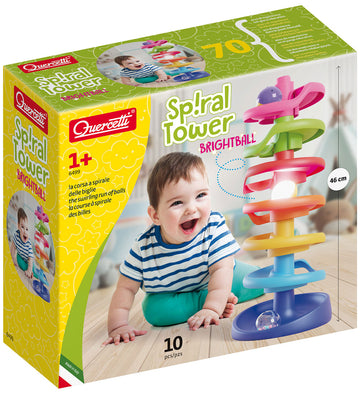 Quercetti Knikkerbaan - Spiral Toren - Brightball - 10 Onderdele - Quercetti - OneSize - Knikkerbanen