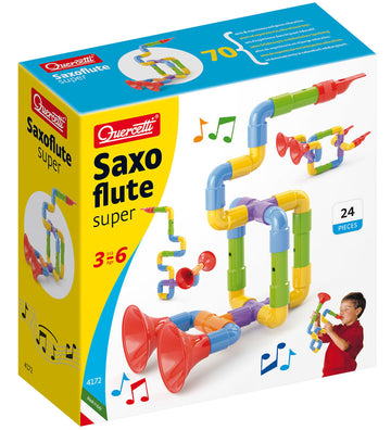 Quercetti Saxofoon - Zelf bouwen - 24 Onderdelen - 04172 - Quercetti - OneSize - Muziekinstrumenten