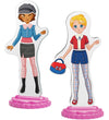 Quercetti Aankleedpoppen - Magnetische mode - Beste Friends - - Quercetti - OneSize - Poppen