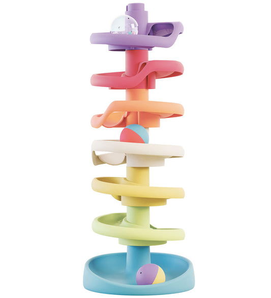Quercetti Knikkerbaan - Spiral Toren Evo - PlayEco+ - 10 Onderde - Quercetti - OneSize - Knikkerbanen