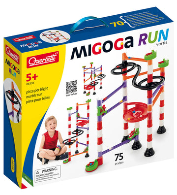 Quercetti Knikkerbaan - Migoga Run Vortis - 75 Onderdelen - 6538 - Quercetti - OneSize - Knikkerbanen