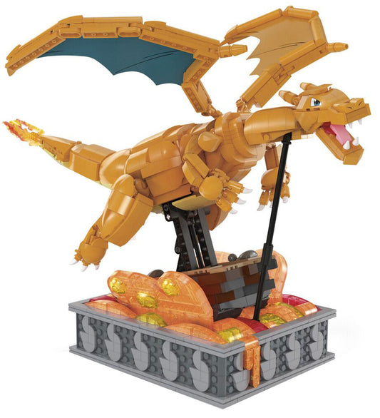 MEGA Pokémon - Beweging Charizard - 1664 Onderdelen - MEGA Bloks - OneSize - Blokken
