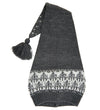 Mikk-Line Kerstmuts - Gebreid - Jacquard - Antraciet m. Patroon - Mikk-Line - 1-3 jaar (80-98) - Kerstmutsen