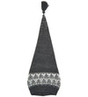 Mikk-Line Kerstmuts - Gebreid - Jacquard - Antraciet m. Patroon - Mikk-Line - 4-8 jaar (104-128) - Kerstmutsen