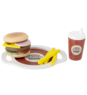 Bloomingville Mini Speelgoedeten - Jools - Burger - 13 Onderdele - Bloomingville - OneSize - Speelgoedeten
