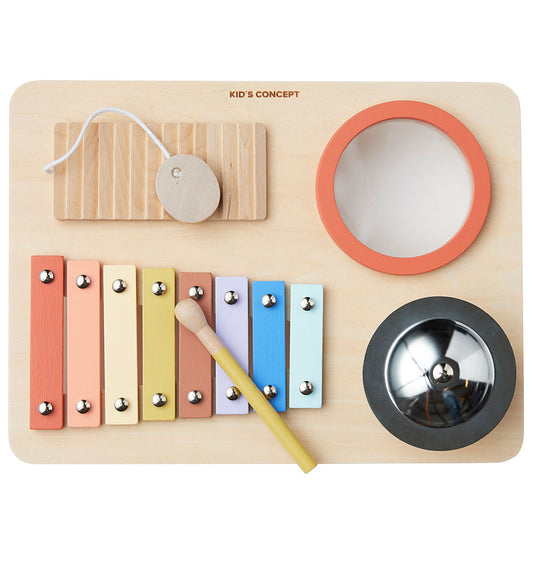 Kids Concept Muziek-Tafel - Hout - 4 instrumenten - Kids Concept - OneSize - Muziekinstrumenten