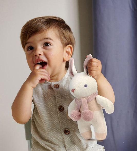 ThreadBear Rammelaar - Wit Konijn - ThreadBear - OneSize - Ramelaren