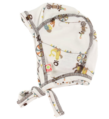 Katvig Babymuts - Bamboe - Wit m. Circusafdruk - Katvig - 41 cm - Babymutsen