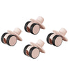 MODU 4x Swirly Wheels - 4-pack - Soft Rose - MODU - OneSize - Motoriek speelgoed