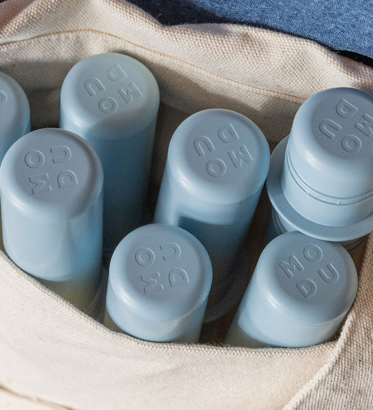 MODU Verzamelspelden - 8 stk - Sky Blue - MODU - OneSize - Motoriek speelgoed