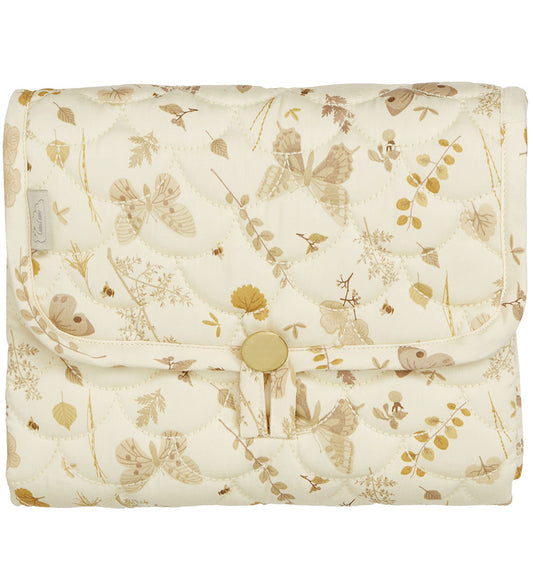 Cam Cam Verschoonmatje - 70x44 cm - Beige m. Bladen/Zo - Cam Cam - OneSize - Verschoonmatjes