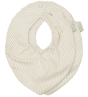 Cam Cam Babyslabbetje - 2-pack - Classic+ Strepen Camel - Cam Cam - OneSize - Kwijlsjaaltjes