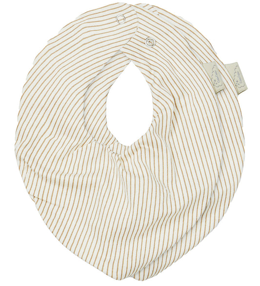 Cam Cam Babyslabbetje - 2-pack - Classic+ Strepen Camel - Cam Cam - OneSize - Kwijlsjaaltjes