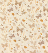 Cam Cam Wikkeldoek - 120x120 cm - Beige m. Bladen/Vlinders - Cam Cam - OneSize - Wikkeldoeken