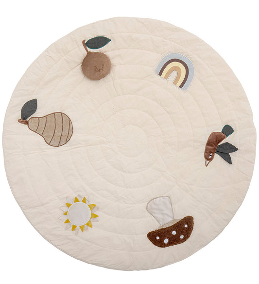 Bloomingville Mini Speelmat - 100 cm - Agnes - Wit - Bloomingville - OneSize - Speelmaten