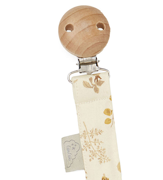 Cam Cam Speenketting - Beige m. Bladen/Vlinders - Cam Cam - OneSize - Speenkettingen