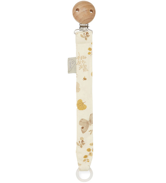 Cam Cam Speenketting - Beige m. Bladen/Vlinders - Cam Cam - OneSize - Speenkettingen
