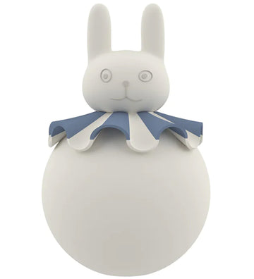 OYOY Nachtlamp - Konijn - 12x18,5 cm - Offwhite/Blauw - OYOY - OneSize - Nachtlampen
